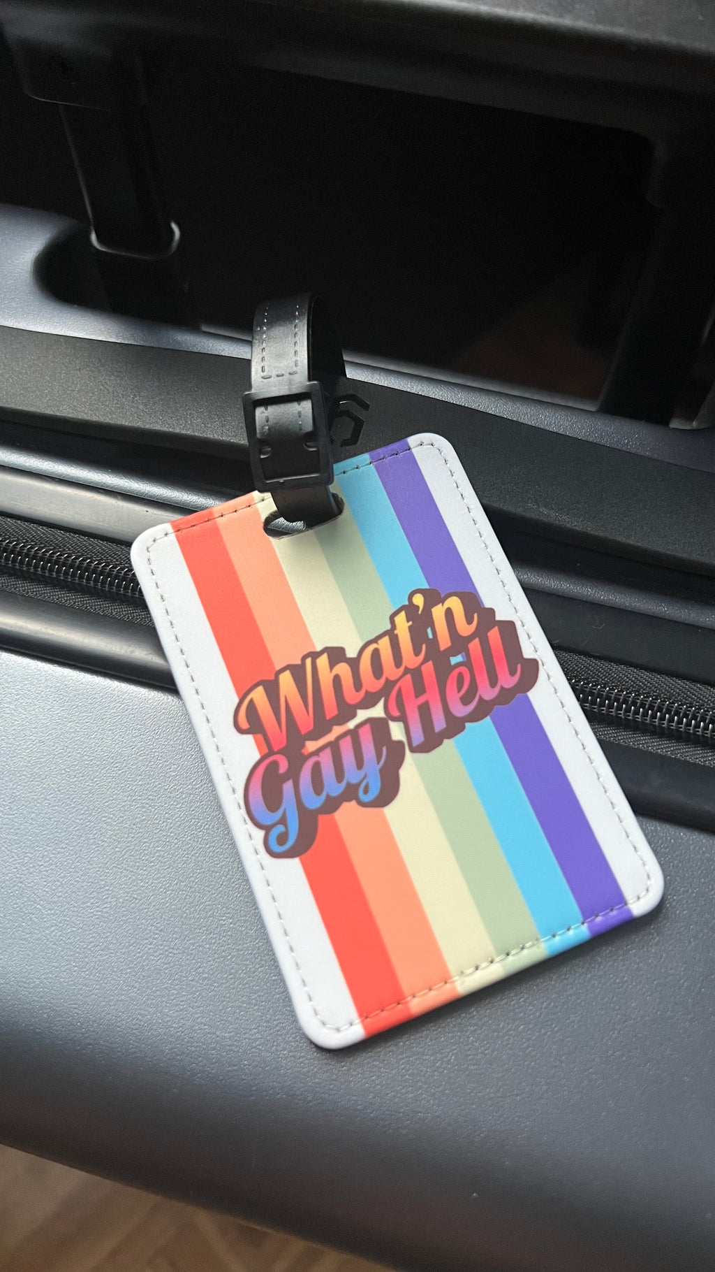 Unapologetic Rainbow Luggage Tag