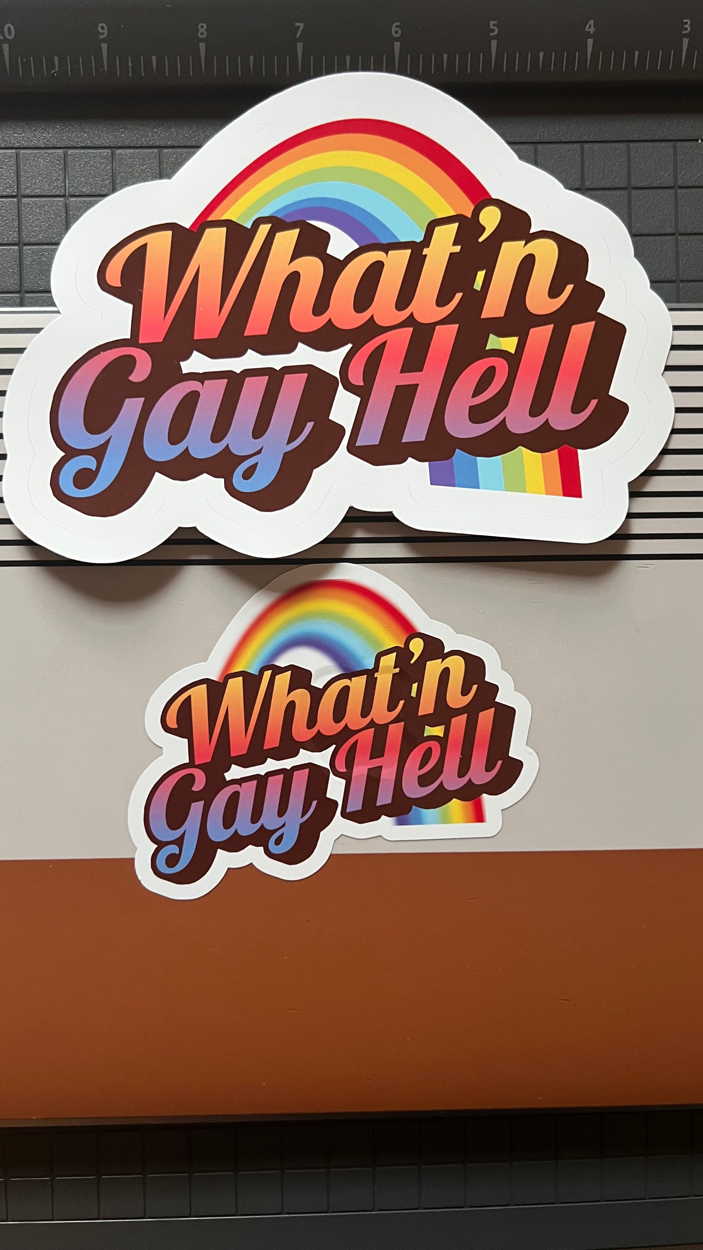 SUPERSIZED Rainbow Sticker