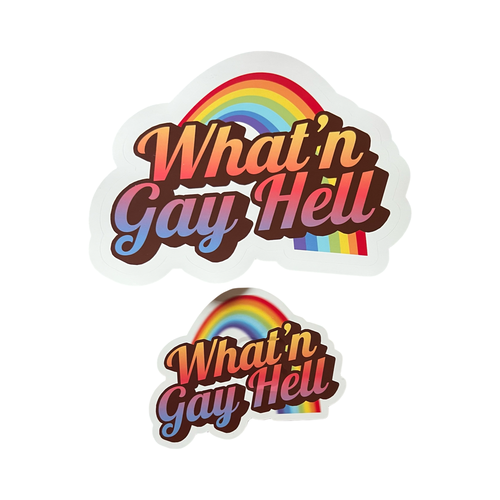 SUPERSIZED Rainbow Sticker